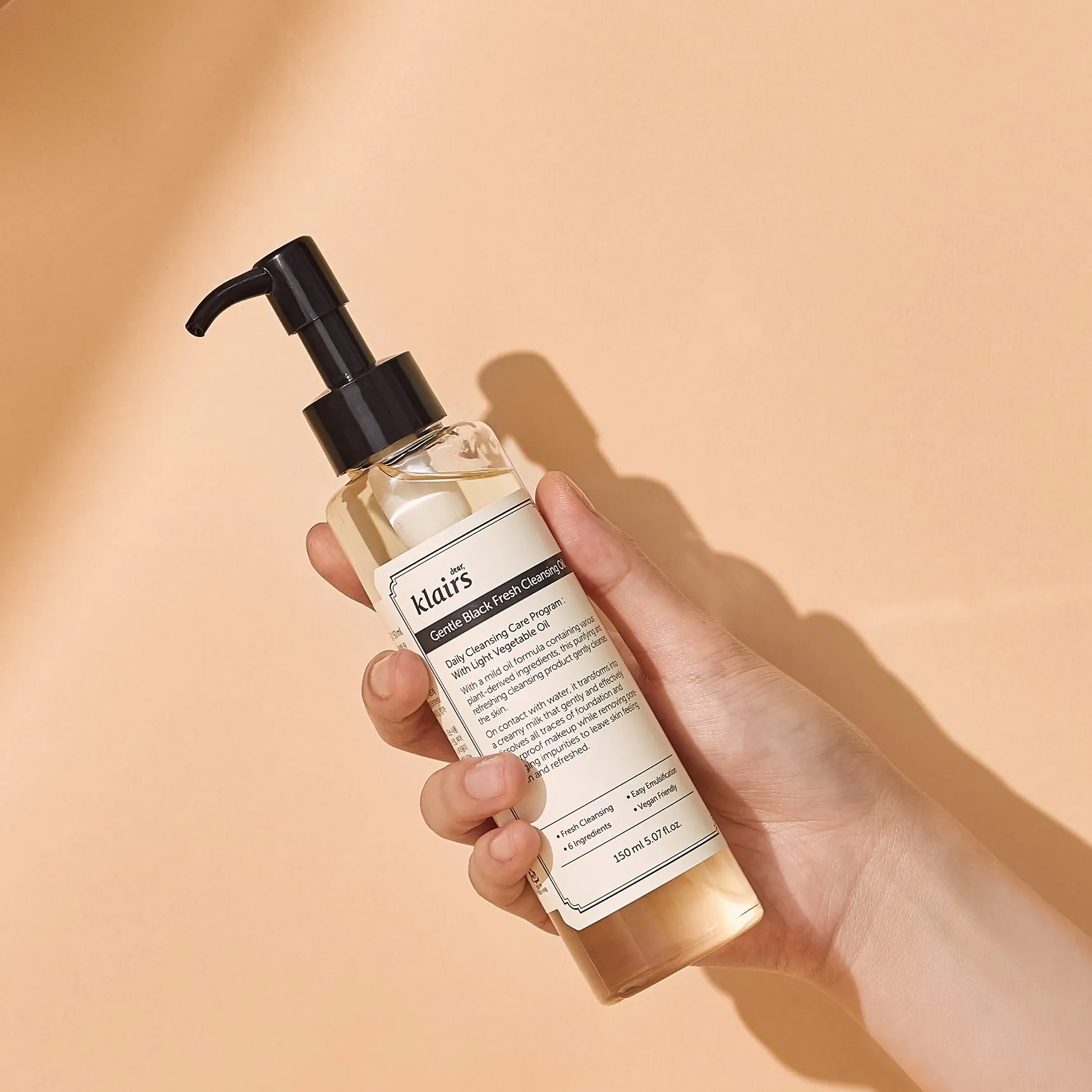 KLAIRS Gentle Black Fresh Cleansing Oil 150ml - Image 2
