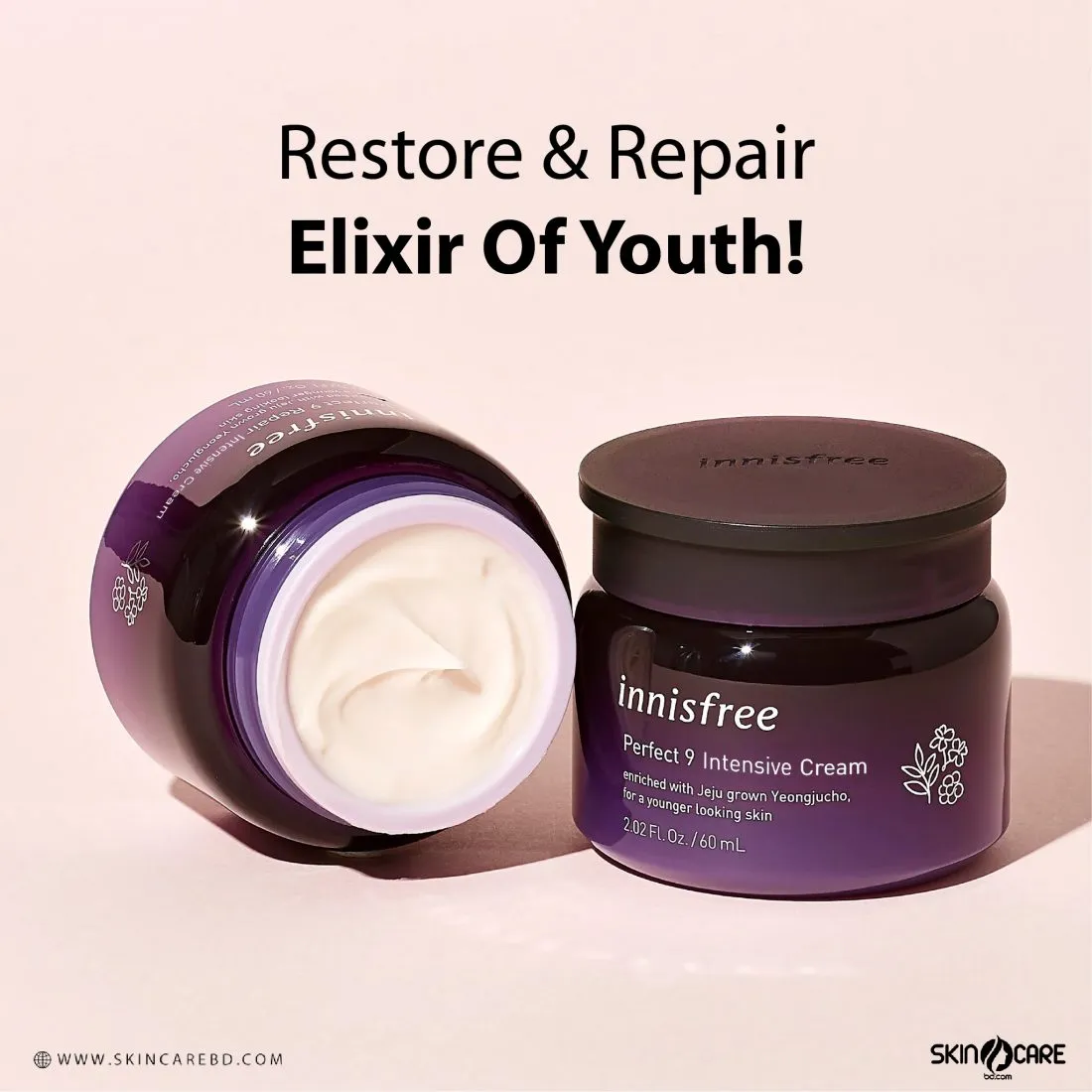 Innisfree Perfect 9 Intensive Cream 60ml - Image 2